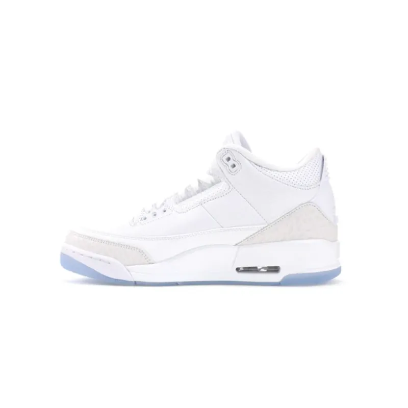 LJR Jordan 3 Retro Pure White (2018), 136064-111