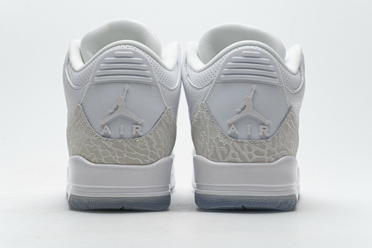 LJR Jordan 3 Retro Pure White (2018), 136064-111