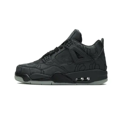 LJR Jordan 4 Retro Kaws Black，930155-001 01
