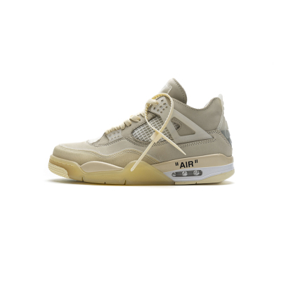 LJR Jordan 4 Retro Off-White Sail (W), CV9388-100  01
