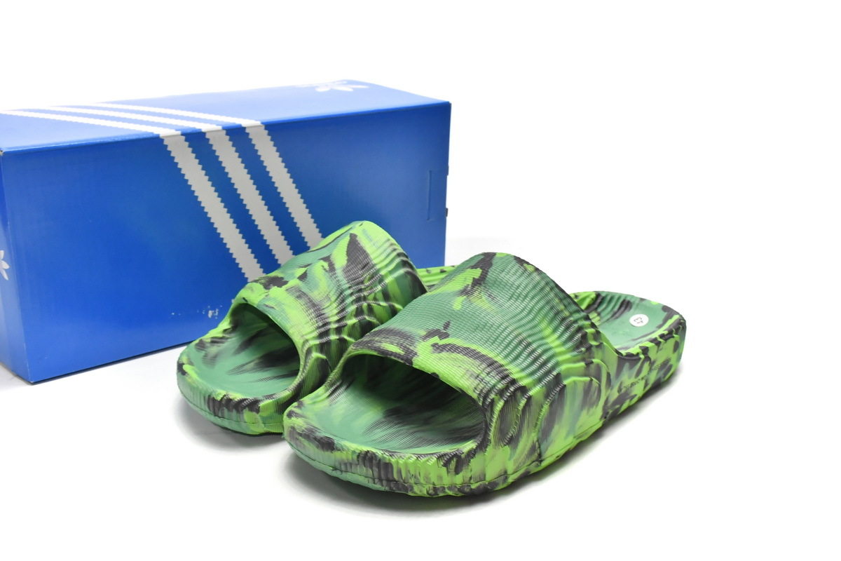 OG Adilette 22 Slides Black Green,HP6524