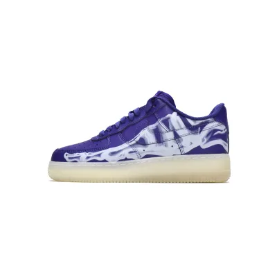 OG Air Force 1 Low &#39;07 QS Purple Skeleton Halloween (2021),CU8067-500 01