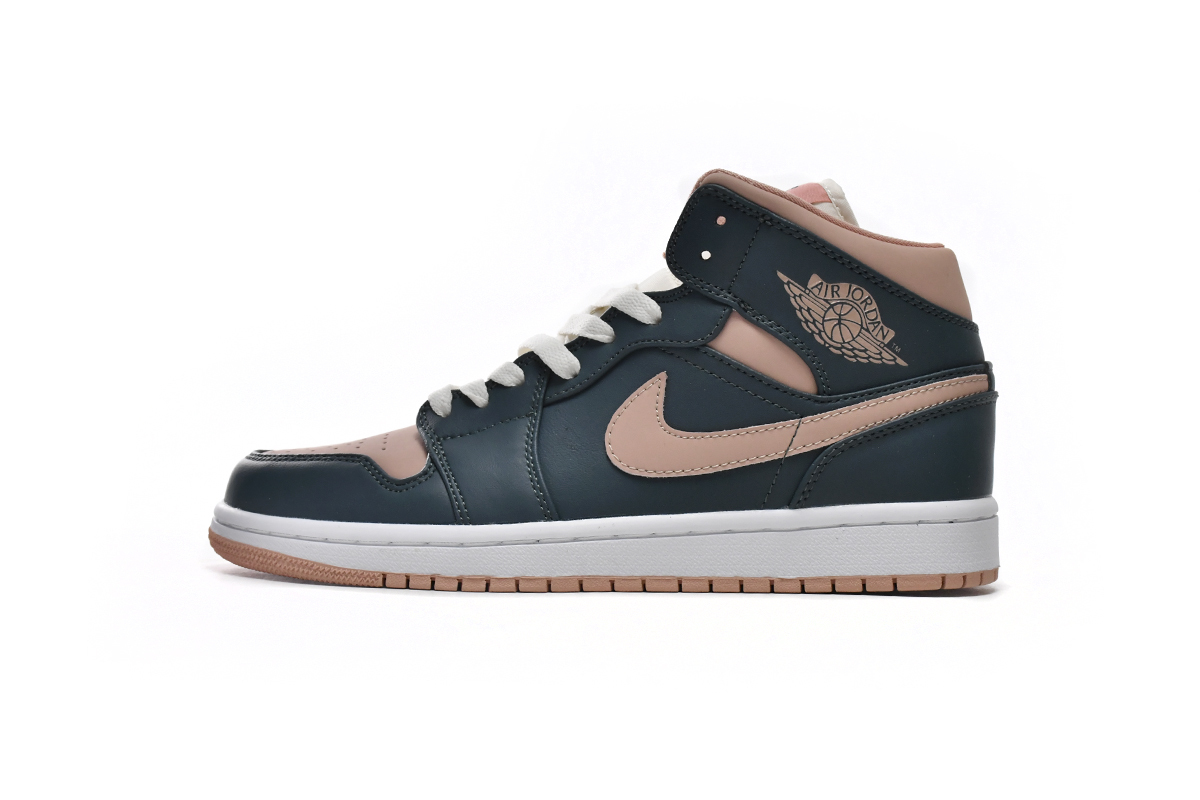 OG Air Jordan 1 Mid Pink Green,BQ6472-308
