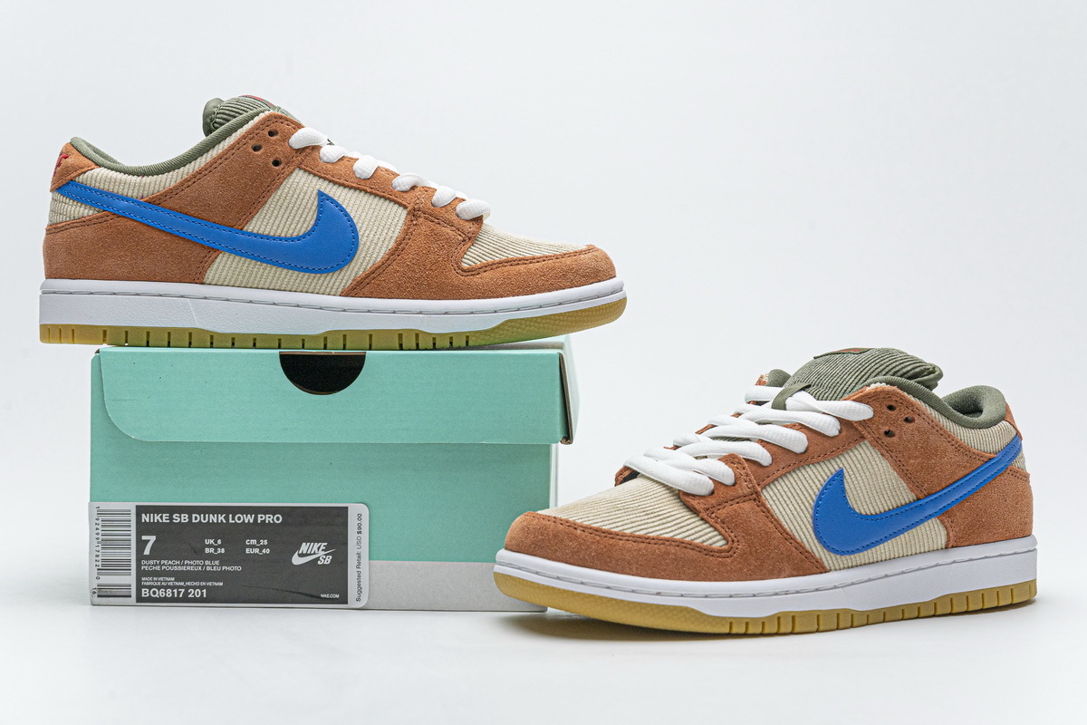 OG Dunk SB Low Corduroy Dusty Peach, BQ6817-201