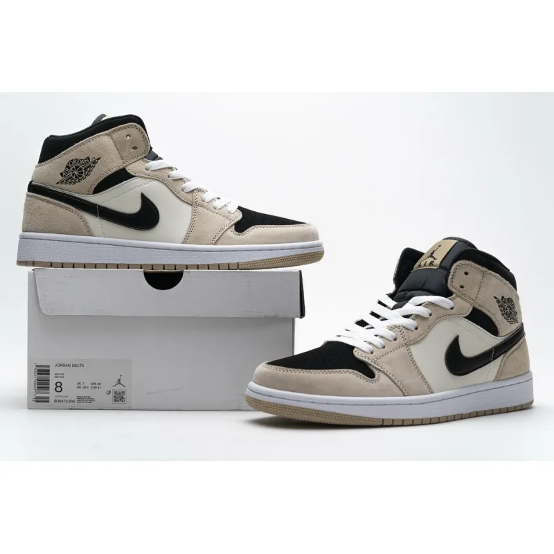OG Jordan 1 Mid Barely Orange (W), BQ6472-800