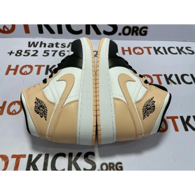 OG Jordan 1 Mid Crimson Tint Toe (GS), 554725-133 02