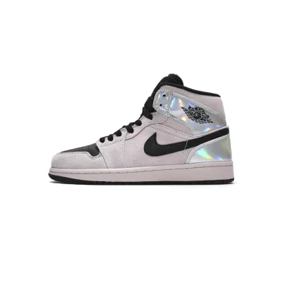 OG Jordan 1 Mid Dirty Powder Iridescent (W), BQ6472-602 01