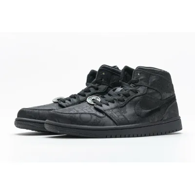 OG Jordan 1 Mid Fearless Edison Chen Black, CU2804-300 01