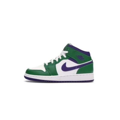 OG Jordan 1 Mid Incredible Hulk (GS), 554725-300 01