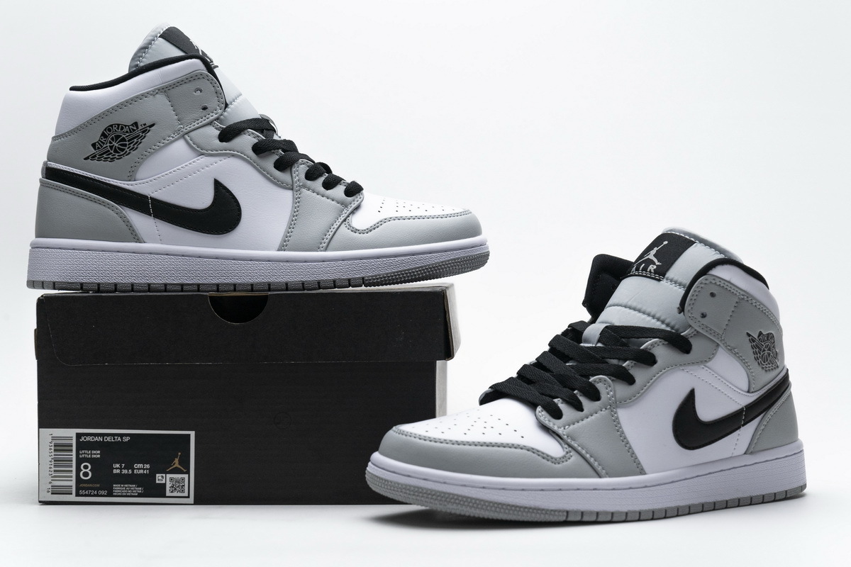 OG Jordan 1 Mid Light Smoke Grey, 554724-092