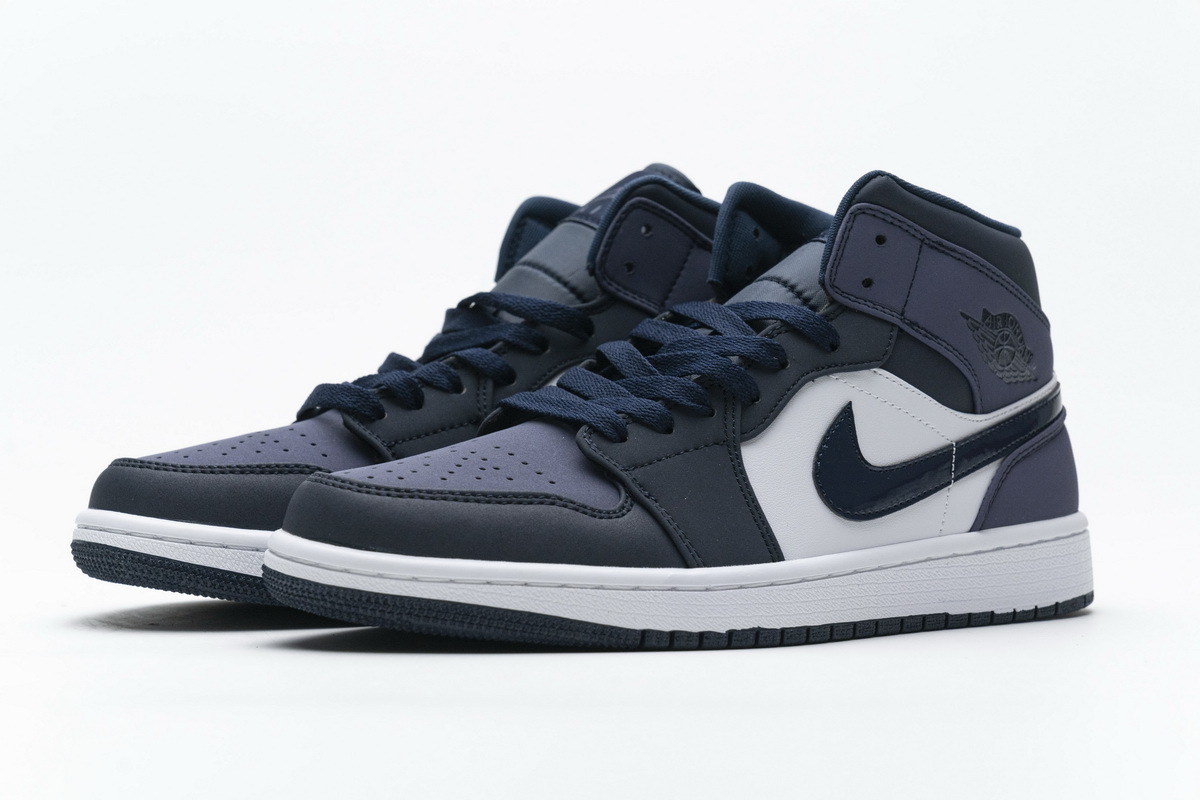 OG Jordan 1 Mid Obsidian Sanded Purple, 554724-445