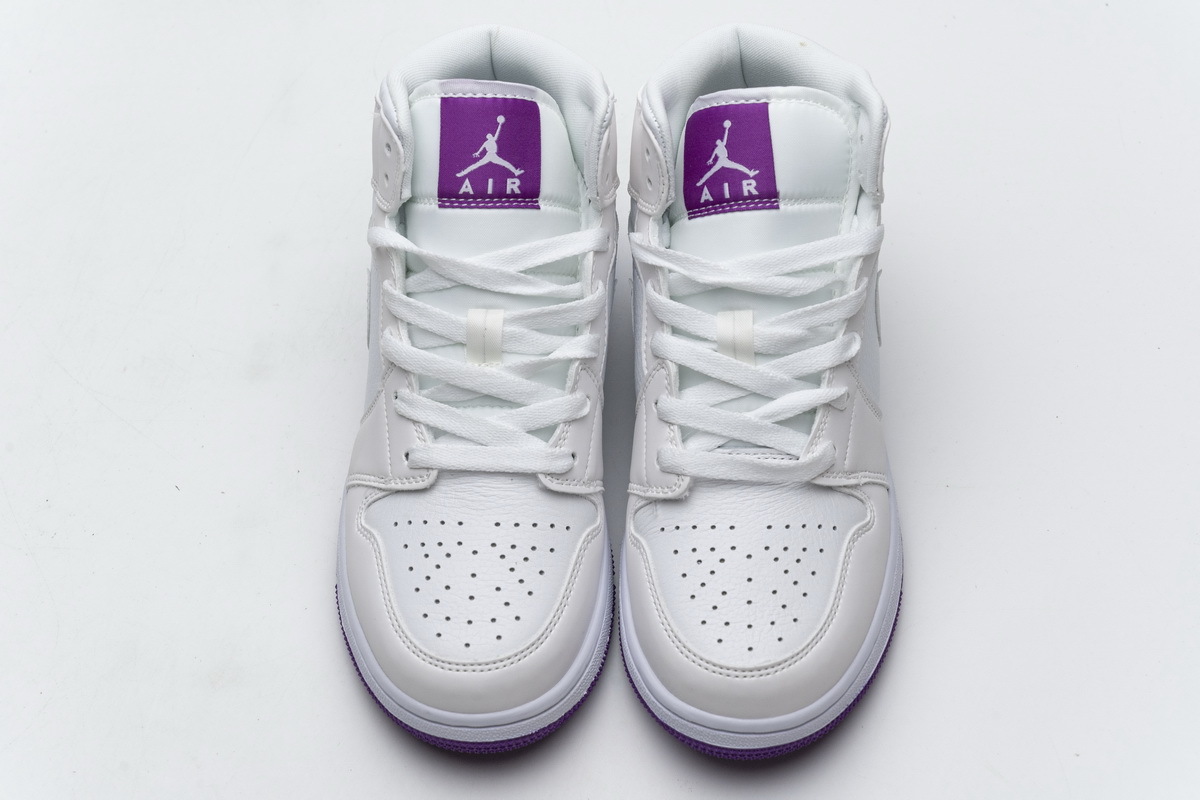 OG Jordan 1 Mid SE White Fuchsia Blast, 555112-100