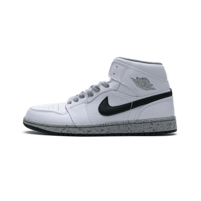 OG Jordan 1 Mid White Cement (GS), 554725-115 01