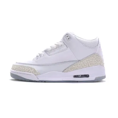 OG Jordan 3 Retro Pure White (2018)，136064-111 01
