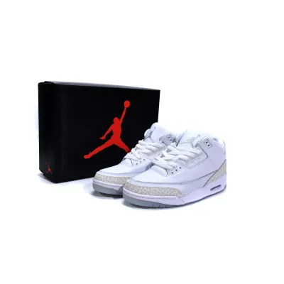 OG Jordan 3 Retro Pure White (2018)，136064-111 02