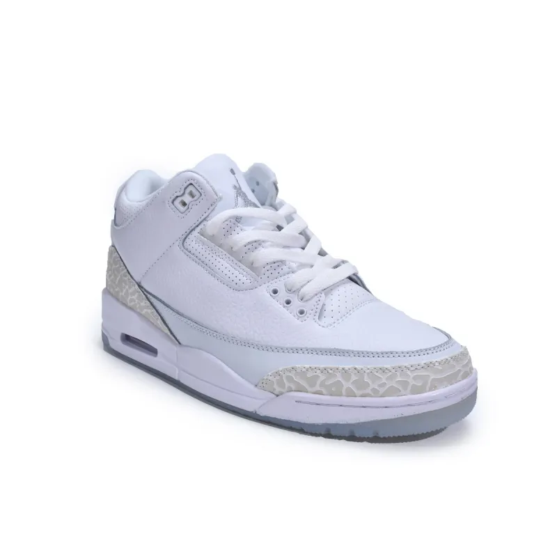 OG Jordan 3 Retro Pure White (2018)，136064-111