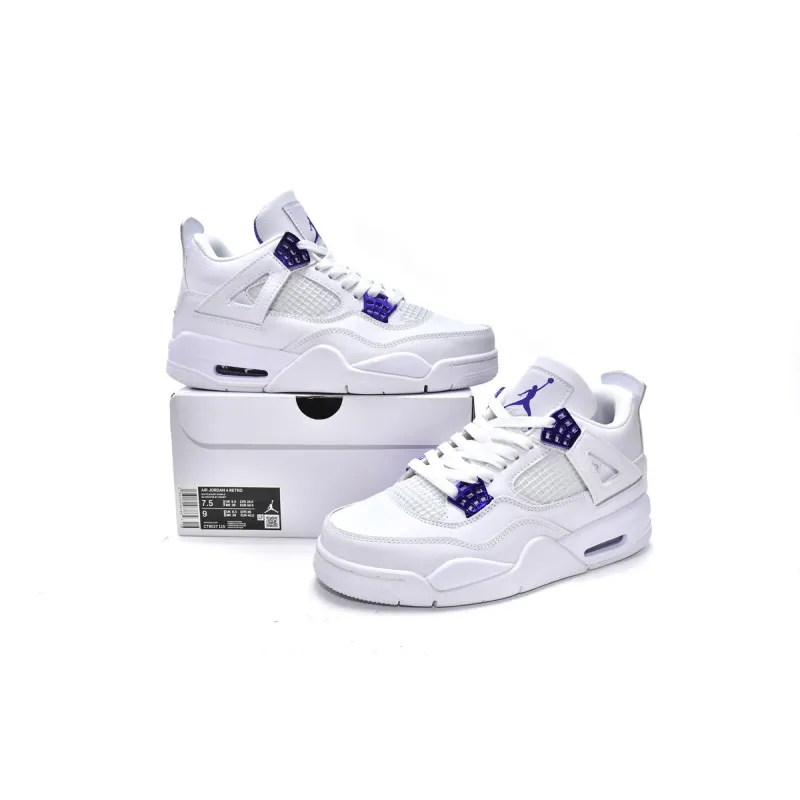 🎯Free Shipping🎯OG Jordan 4 Retro Metallic Purple CT8527-115 