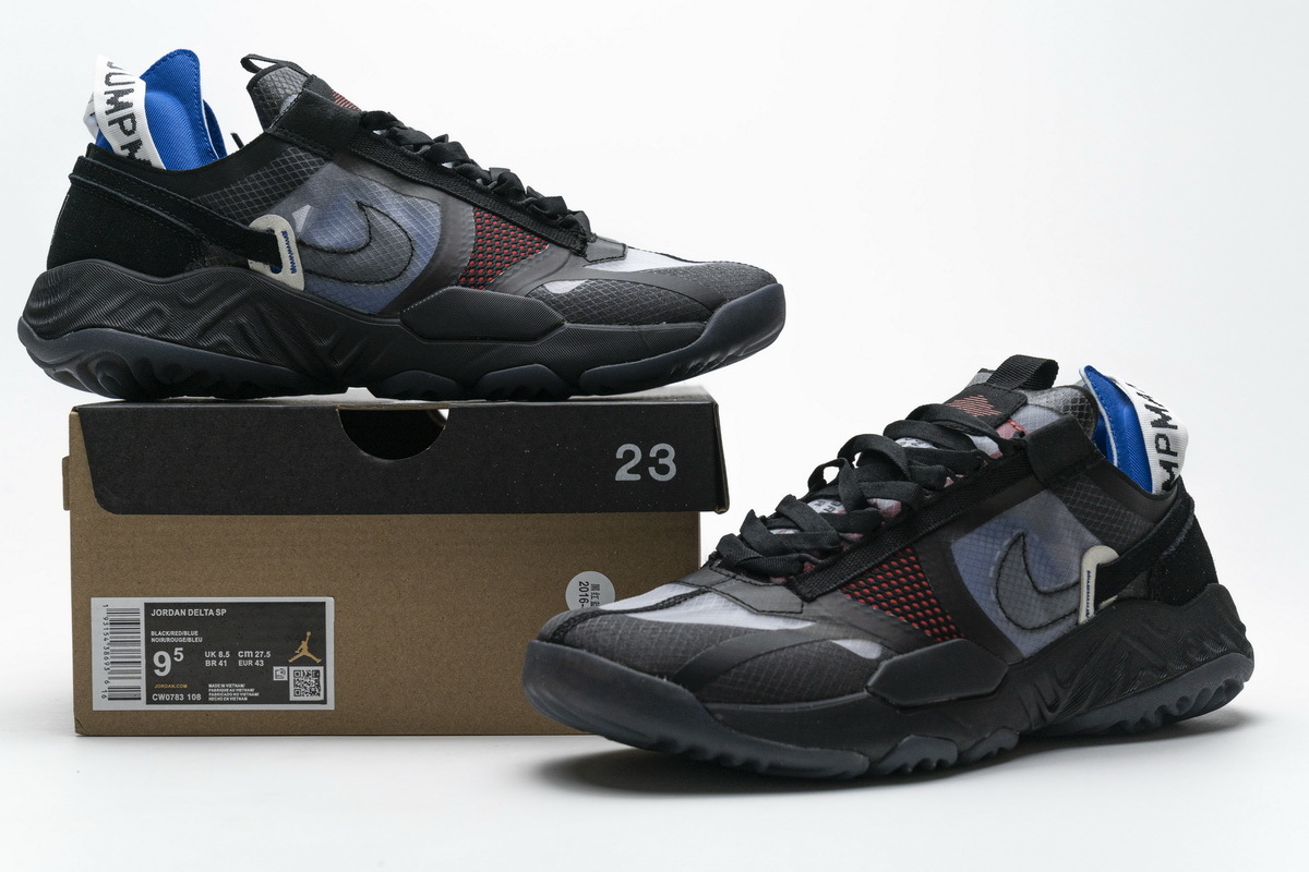 OG Jordan Delta SP Black Red Blue, CW0783-108