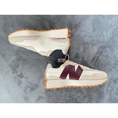 OG New Balance 327 Moonbeam Classic Burgundy (W)，WS327KA 02