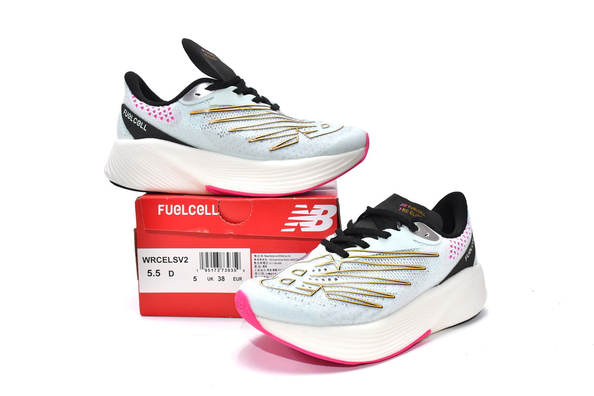 OG New Balance RC Elite V2 White Neo Flame