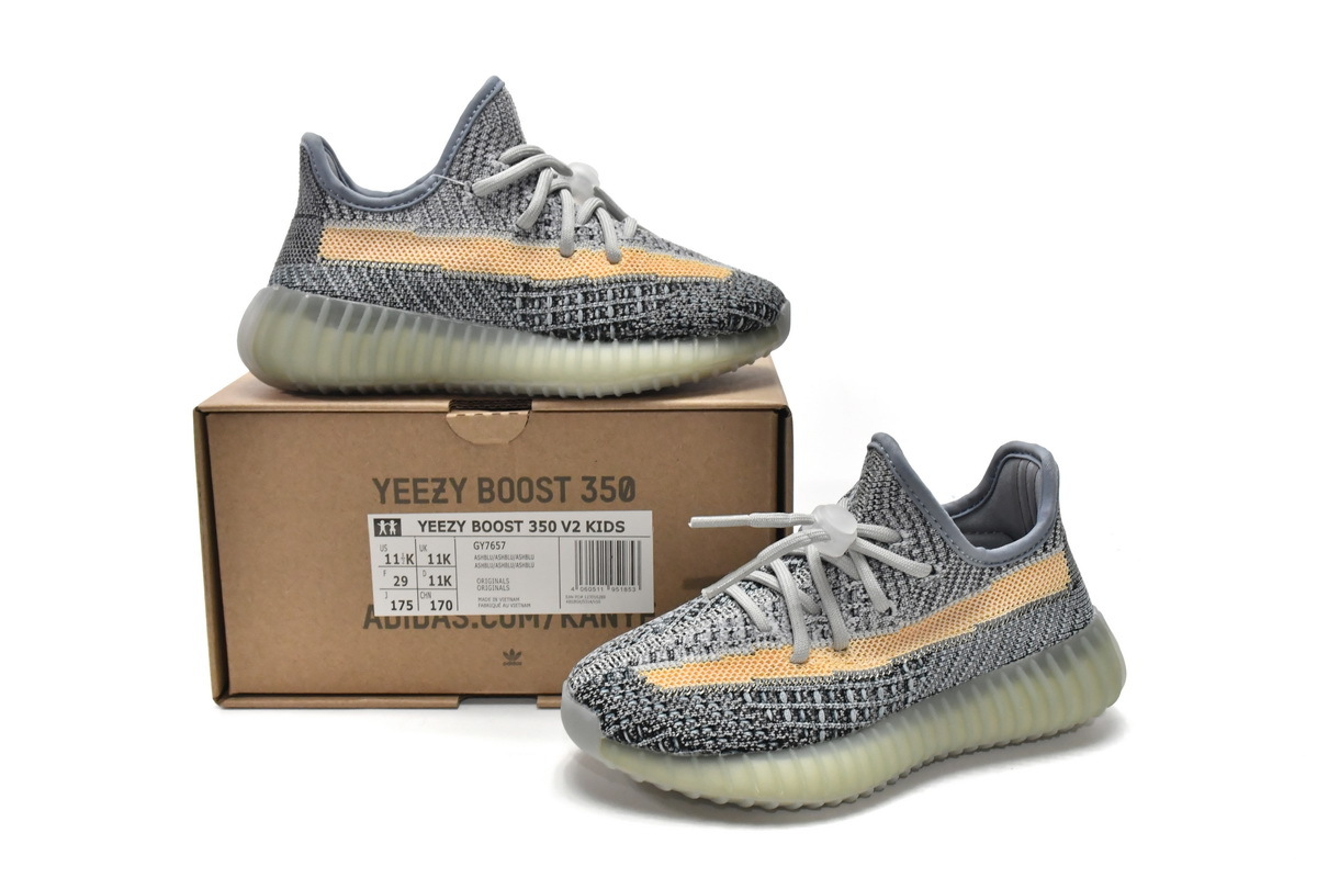 Yeezy kids shoesOG Yeezy Boost 350 V2 Ash Blue,GY7657
