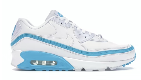 BMLin Air Max 90 Undefeated White Blue Fury  ，CJ7197-002