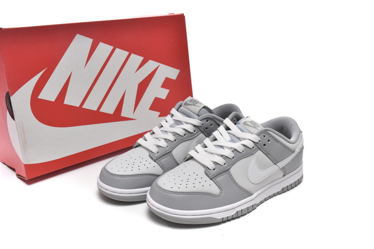 BMLin Dunk Low Grey White ，DJ6188-001