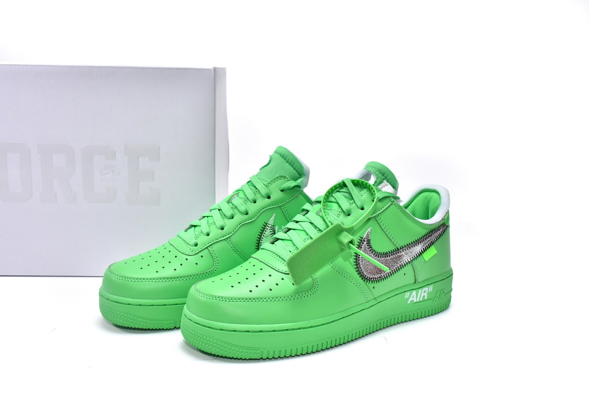 LJR Air Force 1 Low Off-White Light Green Spark ,DX1419-300