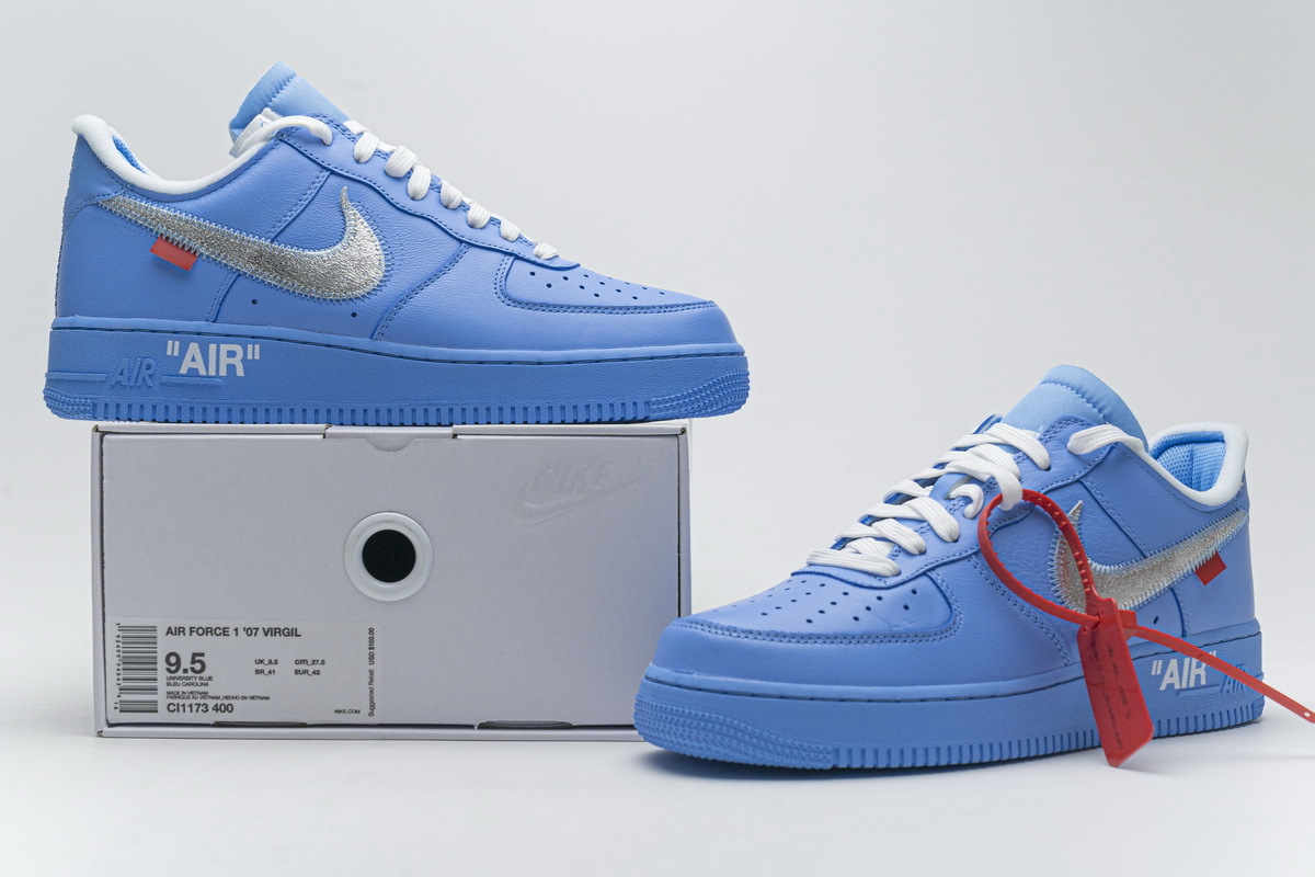 LJR Air Force 1 Low Off-White MCA University Blue ,CI1173-400