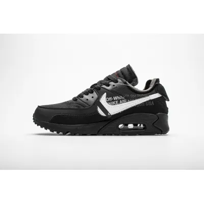 LJR Air Max 90 OFF-WHITE Black  ，AA7293-001   01