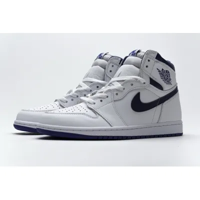 LJR Jordan 1 Retro High OG White Purple  ，555088-115 01