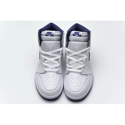LJR Jordan 1 Retro High OG White Purple  ，555088-115 02