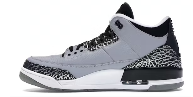 LJR Jordan 3 Retro Wolf Grey  136064-004