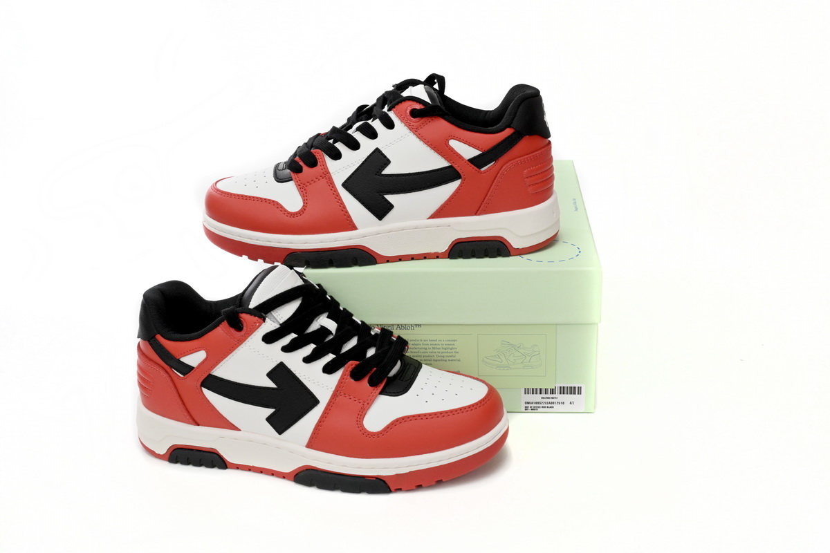 LJR OFF-WHITE Out Of Office White Red Black,OMIA189 C99LEA00 12510