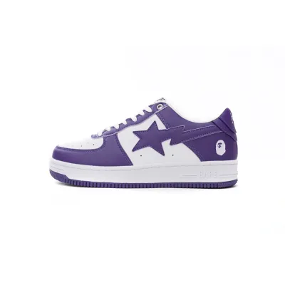BMLin A Bathing Ape Bape Sta Low White Purple,1170 0191 007 01