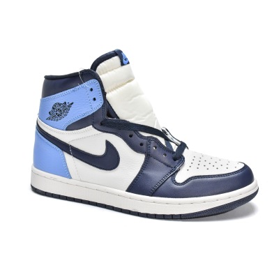 BMLin Jordan 1 Retro High Obsidian UNC,555088-140 02