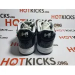 LJR A Bathing Ape Bape Sk8 Sta Low White Black，1G70-109-0001