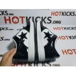 LJR A Bathing Ape Bape Sk8 Sta Low White Black，1G70-109-0001