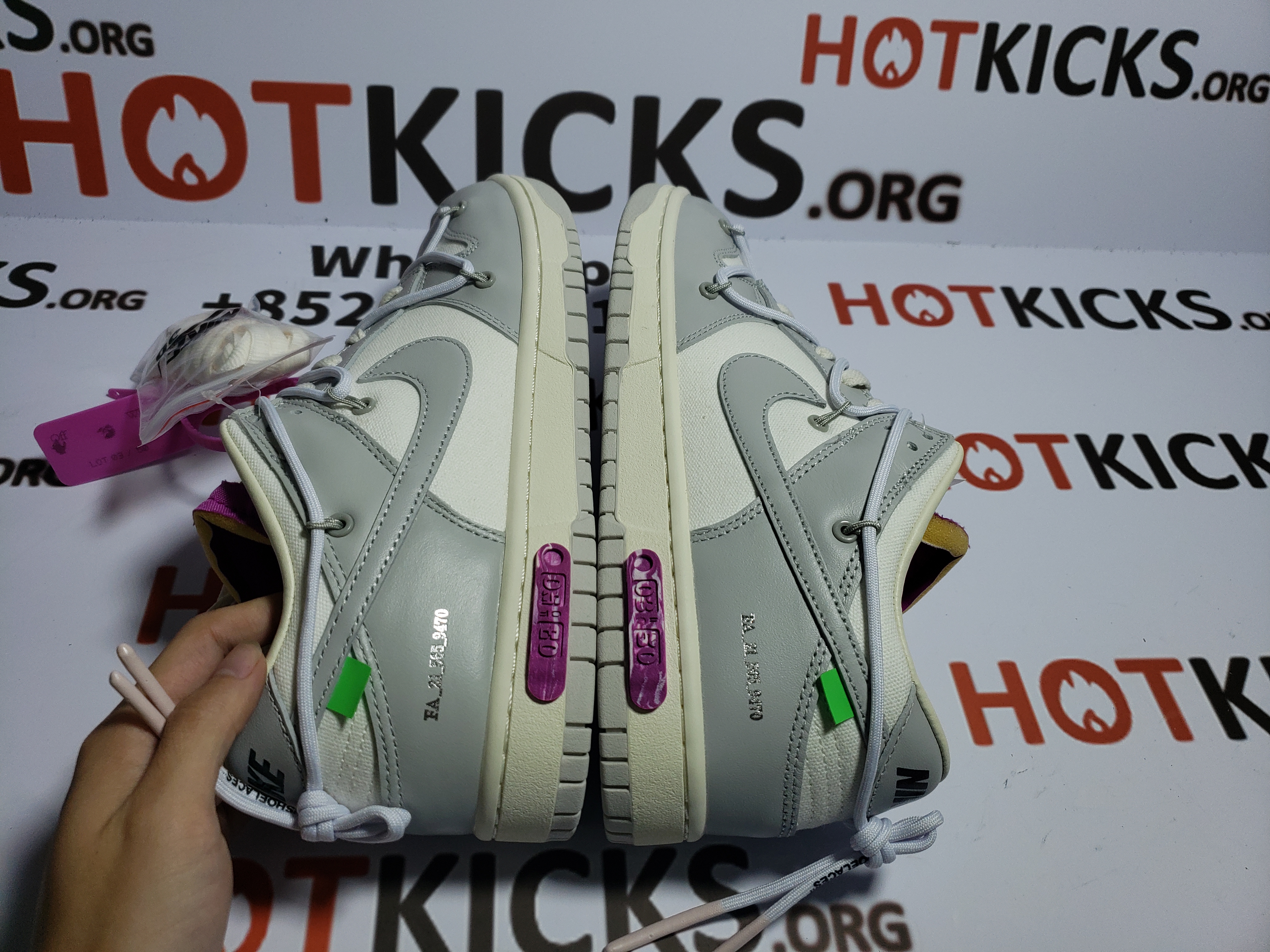 LJR Dunk Low Off-White Lot 3, DM1602-118