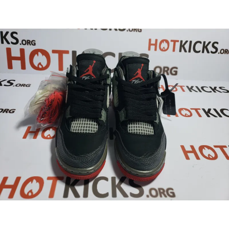 LJR Jordan 4 OFF-White Bred, CV9388-001
