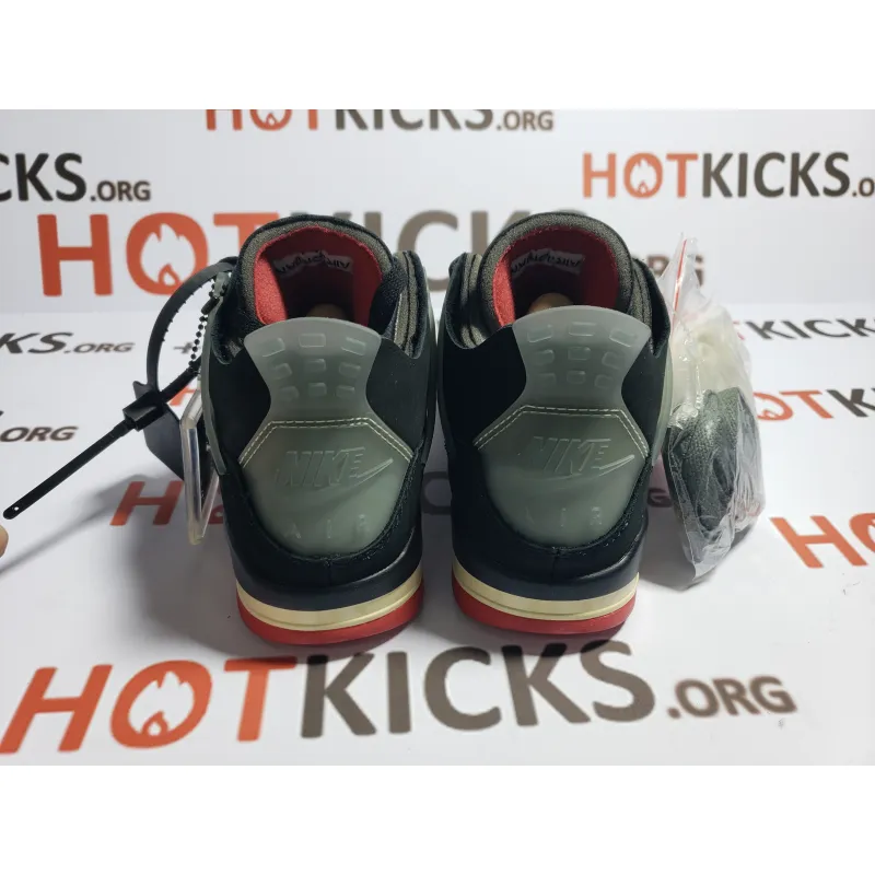 LJR Jordan 4 OFF-White Bred, CV9388-001