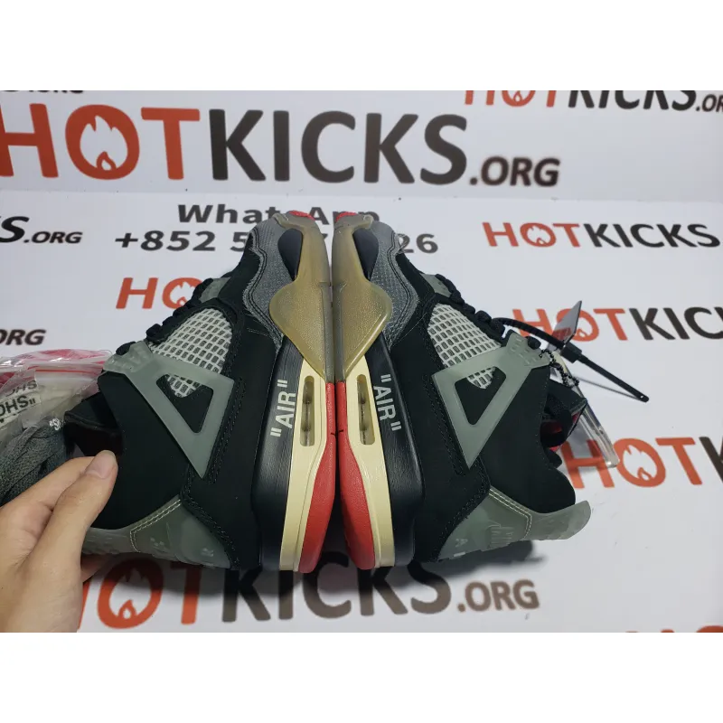 LJR Jordan 4 OFF-White Bred, CV9388-001