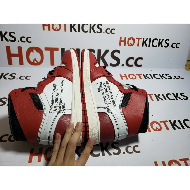 LJR Jordan 1 Retro High Off-White Chicago, AA3834-101