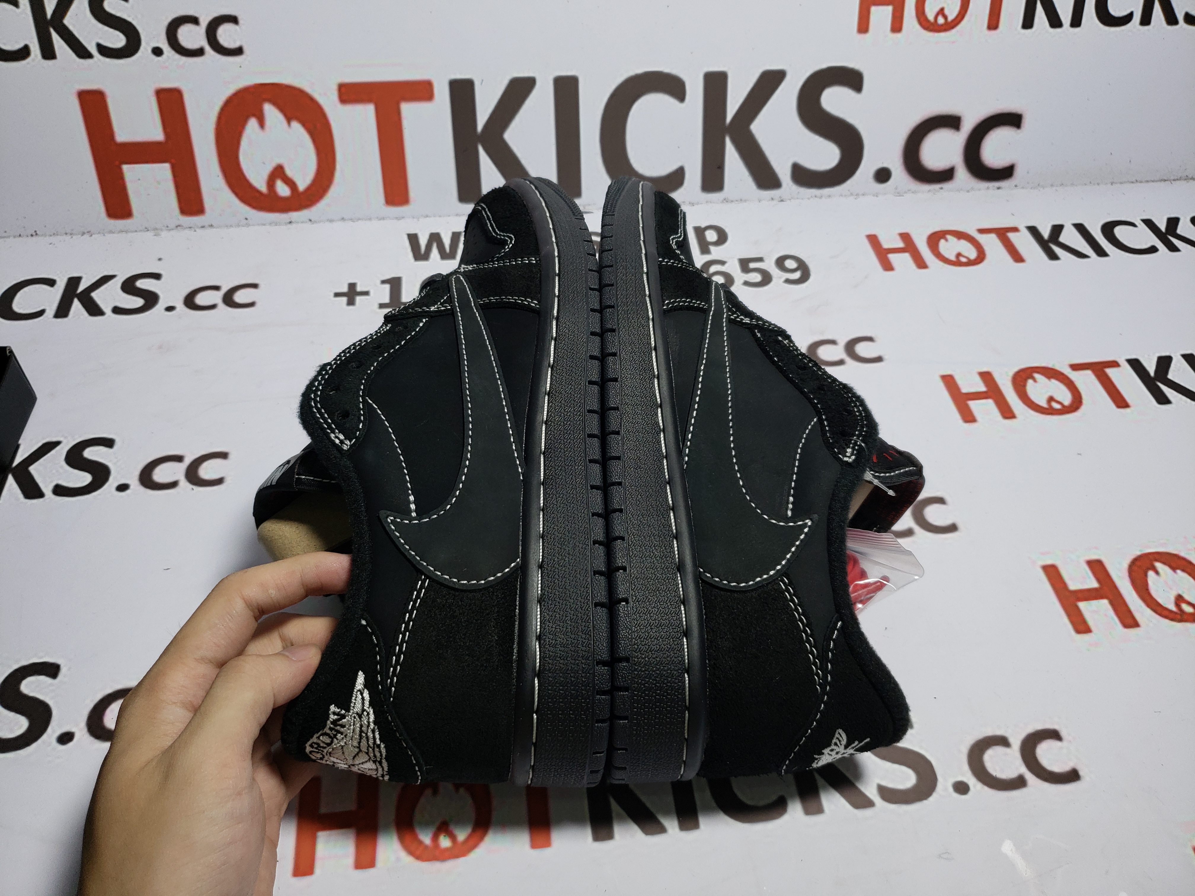 LJR Air Jordan 1 Low Black Phantom Travis Scott,DM7866-001