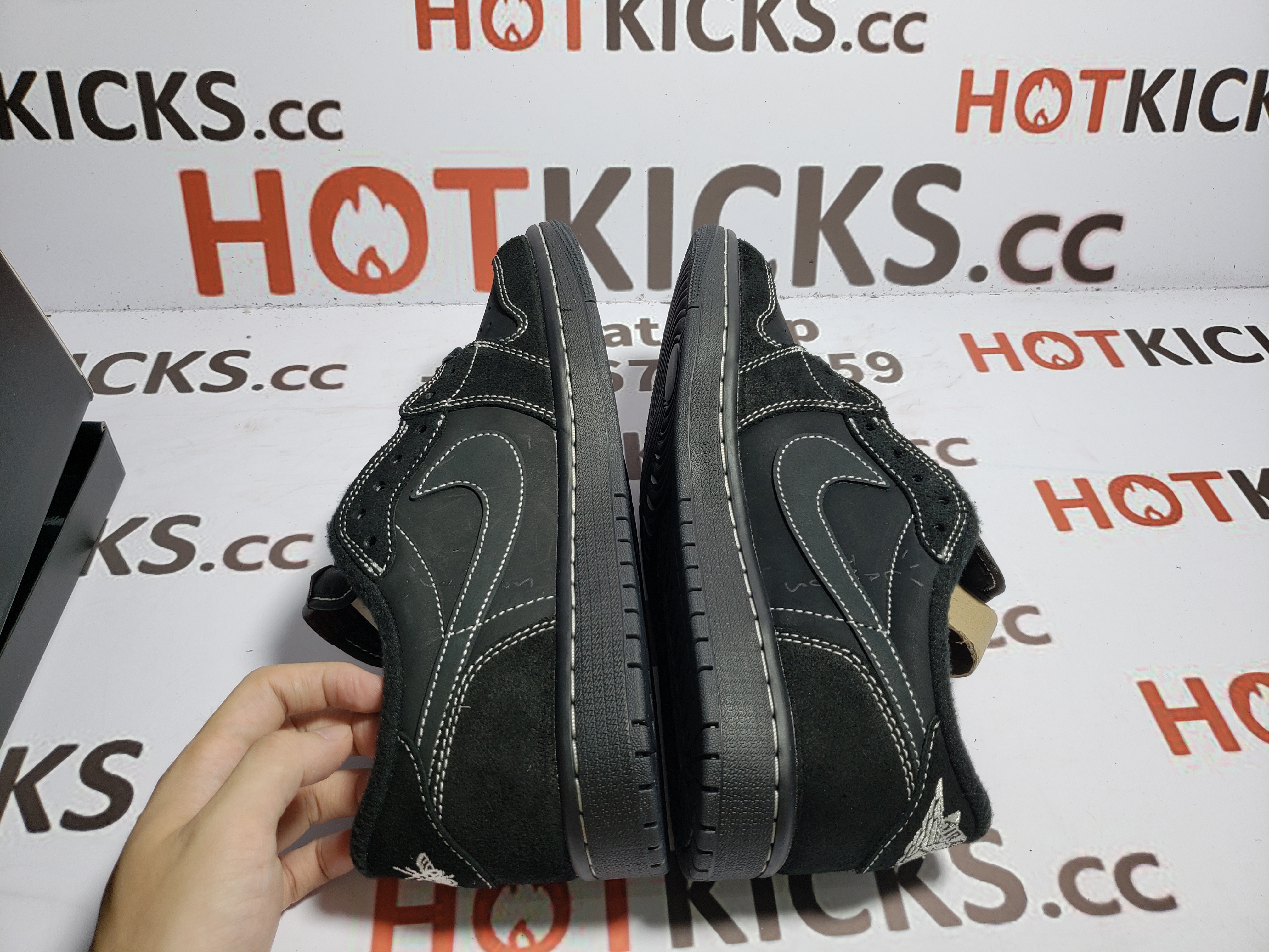 LJR Air Jordan 1 Low Black Phantom Travis Scott,DM7866-001