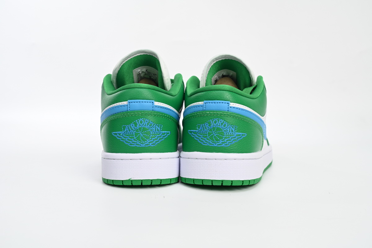 BMLin Jordan 1 Low Lucky Green Aquatone (Women's), DC0774-304