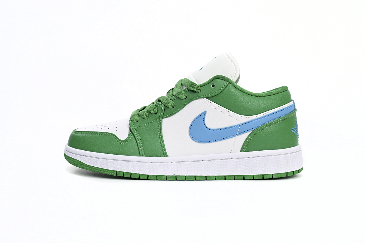 BMLin Jordan 1 Low Lucky Green Aquatone (Women's), DC0774-304