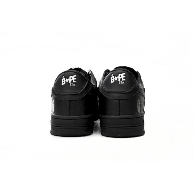 BMLin A Bathing Ape Bape Sta Low Black,1J30 -191- 013 02