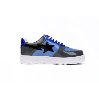 BMLin A Bathing Ape Bape Sta Low Lnk Blue Mirror Surface,1H20 191 046 02