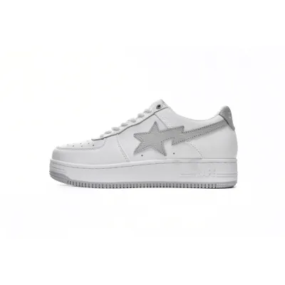 BMLin A Bathing Ape Bape Sta Low White Grey,1H73-191-921 01